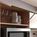 Ver imagem 6 de Cozinha Compacta Modulada Vitória 6 Portas 1 Gaveta 2 Nichos para Forno Bege/Freijó/Off White