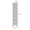 Ver imagem 3 de Armário Paneleiro 45cm com 2 Portas 2410 Provençal Yescasa Branco