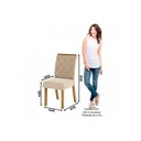 Ver imagem 2 de Kit 2 Cadeiras Sala Jantar Vita 2 Un Nature/Veludo Light Linho - Henn