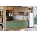 Ver imagem 1 de Kit Cozinha Modulada 8 Peças Botanic 3 Aéreos + 2 Balcões + 1 Paneleiro+ 2 Complementos M663
