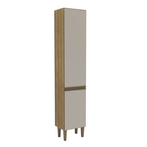 Armário Paneleiro 2 Portas 40cm 2417 Yescasa Marrom/Mel/Arenas