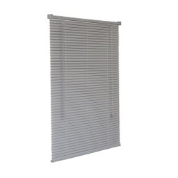 Persiana Horizontal PVC Cinza 120 (L) x 220 (A) Cortina Completa C/ Kit de Instalação 1,20 x 2,20 - 1