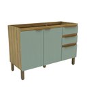 Ver imagem 1 de Armário Balcão de Cozinha 120cm com 2 Portas e 3 Gavetas 2306