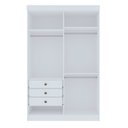 Ver imagem 4 de Guarda-Roupa Infantil 04 Portas Frente em MDF Angel Branco