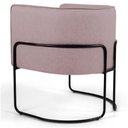 Ver imagem 2 de Kit 2 Poltronas Base Aço Betina B-305 Veludo Rosê