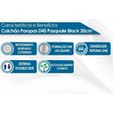 Ver imagem 5 de Colchão Solteiro Espuma D45 Pasquale Black (88x188x20) - Paropas