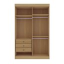 Ver imagem 4 de Guarda-Roupa Infantil 04 Portas Frente em MDF Angel Marrom/Cinamomo