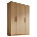 Ver imagem 5 de Guarda-Roupa Infantil 04 Portas Frente em MDF Angel Marrom/Cinamomo
