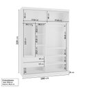 Ver imagem 4 de Kit Guarda Roupas 2 Portas, Cama Queen e Complementos de Quarto Araçá CabeCasa MadeiraOriginals Branco