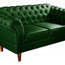 Ver imagem 4 de Conjunto Sofá Chesterfield Lugares 2 Poltronas Dom Pedro Verde