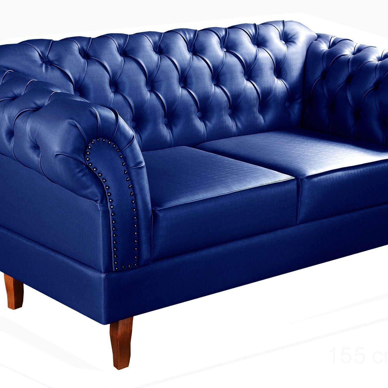 Conjunto Sofá Chesterfield 2 Lugares 2 Poltronas Dom Pedro - 4