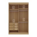 Ver mais imagens de Guarda-Roupa Infantil 04 Portas Frente em MDF Angel Marrom/Cinamomo/Off White