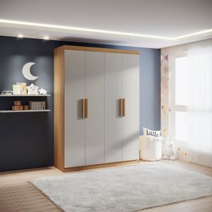 Guarda-roupa Infantil 04 Portas Frente em Mdf Angel