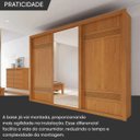 Ver imagem 5 de Guarda Roupa Casal 3 Portas 6 Gavetas Palissy Espelho
