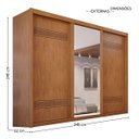 Ver imagem 3 de Guarda Roupa Casal 3 Portas 6 Gavetas Palissy Espelho