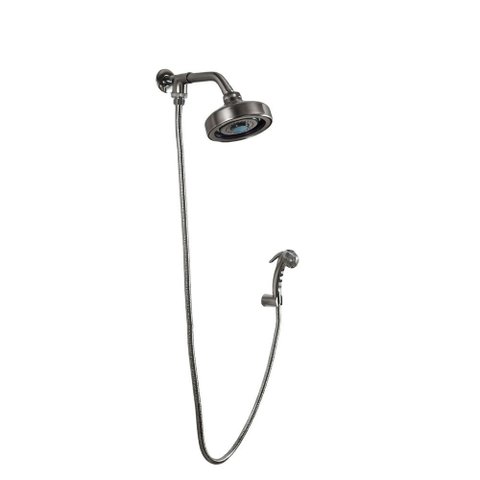Chuveiro com Desviador Auto Limpante Livo Grafite Escovado 1/2" Addra
