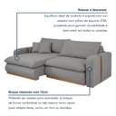 Ver imagem 7 de Sofá Cama Retrátil e Reclinável 3 Lugares Linho Cinza França 210cm Yescasa