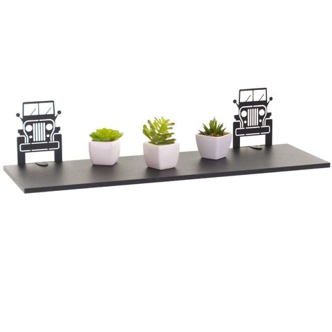 Prateleira Jeep Sala de Estar Suporte Visível Preto
