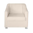 Ver imagem 4 de Kit Poltrona Namoradeira 2 Poltronas Decorativa 68 cm Tilla: Bege
