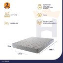 Ver imagem 3 de Colchão Casal Espuma D33 Valentine 138x188x14 Branco