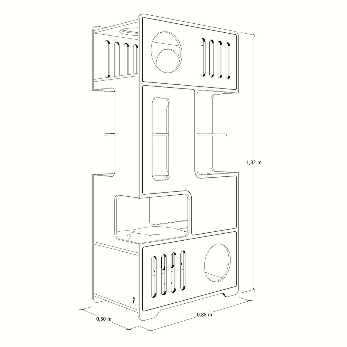 Torre Duque para Gatos - Linha Gatos Grandes - 3