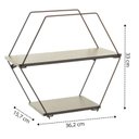 Ver imagem 2 de Prateleira Geometrica Hexagonal