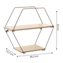 Ver imagem 2 de Prateleira Geometrica Hexagonal