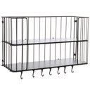 Ver imagem 4 de Prateleira Country Dupla com Ganchos