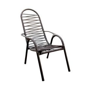 Cadeira de Área Luxo Adulta 2 Fios - Preto / Prata Braga e Pina