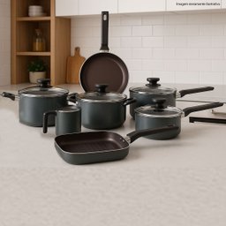 Jogo de Panelas Preserve Cinza Antiaderente Ceramic Life 7 Peças - Brinox 7238/121 - 2