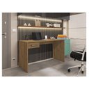 Ver imagem 3 de Mesa para Computador Gávea com Gaveta Freijó - Móveis Leão