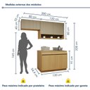 Ver imagem 3 de Lavanderia Modulada 3 Peças 5 Portas 2 Gaveta Simone Mendes com Rodapé Simone Mendes