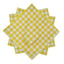 Ver imagem 1 de 8 Guardanapos Xadrez Amarelo
