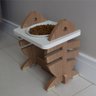 Comedouro Bebedouro Pet Mdf Gato Espinha de Peixe Ajustavel - 5
