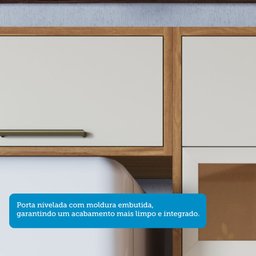 Armário Aéreo de Cozinha 80cm 1 Porta Basculante 100% Mdf Vicenza Espresso Móveis - 6