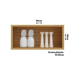 Armário Aéreo de Cozinha 80cm 1 Porta Basculante 100% Mdf Vicenza Espresso Móveis - 4