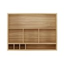 Ver imagem 5 de Armário Aéreo de Cozinha 120cm 2 Portas Basculantes Vidro Reflecta 100% MDF Vicenza Espresso Móveis Bege/Amêndoa/Off White