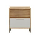 Ver imagem 5 de Balcão de Cozinha 80cm com 1 Porta Basculante 1 Gavetão e Tampo 100% MDF Vicenza Espresso Móveis Bege/Amêndoa/Off White