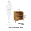 Ver imagem 4 de Balcão de Cozinha 80cm com 1 Porta Basculante 1 Gavetão e Tampo 100% Mdf Vicenza Espresso Móveis