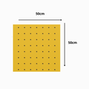 Ver imagem 2 de Chapa Perfurada Reta Uv - 50 X 50 Cm Amarelo