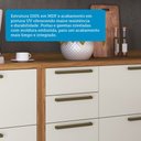 Ver imagem 7 de Balcão de Cozinha 120cm com 2 Portas Basculantes 3 Gavetas e Tampo 100% MDF Vicenza Espresso Móveis Bege/Amêndoa/Off White