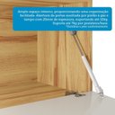 Ver mais imagens de Balcão de Cozinha 120cm com 2 Portas Basculantes 3 Gavetas e Tampo 100% MDF Vicenza Espresso Móveis Bege/Amêndoa/Off White