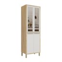 Ver imagem 3 de Paneleiro Duplo com 4 Portas e Vidro Reflecta 100% Mdf Vicenza Espresso Móveis