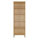 Ver imagem 5 de Paneleiro Duplo com 4 Portas e Vidro Reflecta 100% MDF Vicenza Espresso Móveis Bege/Amêndoa/Off Whit