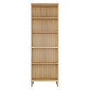Ver imagem 5 de Paneleiro Duplo com 4 Portas e Vidro Reflecta 100% MDF Vicenza Espresso Móveis Bege/Amêndoa/Off White