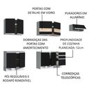 Ver imagem 5 de Armário de Cozinha Completa 280cm Branco/Preto Marcela Madesa 03