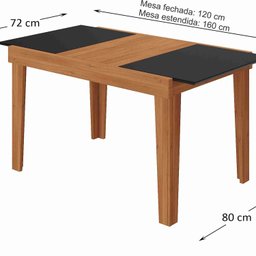 Mesa de Jantar Extensível 120cm Naturalle - 3