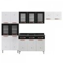 Ver imagem 2 de Cozinha de Aço Completa Mirage New 14 Portas 2 Gavetas Branco/Preto 815484 - Telasul