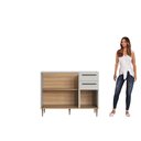 Ver imagem 5 de Balcão de Cozinha 120cm 3 Portas 2 Gavetas Espaço Cuba ou Tampo Isabelle Bege/Freijó/Arenas
