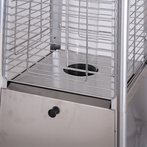 Conjunto 6 Aquecedores Ambiente Externo Pirâmide Aço Inox - 5